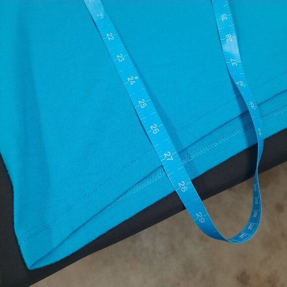 Vintage Jerzees Blank T-shirt Men's Size XL Blue Made USA 90s Single Stitch - Picture 6 of 7